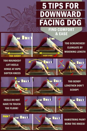 Downward facing dog - 5 tips for more ease in this basic Yoga Pose