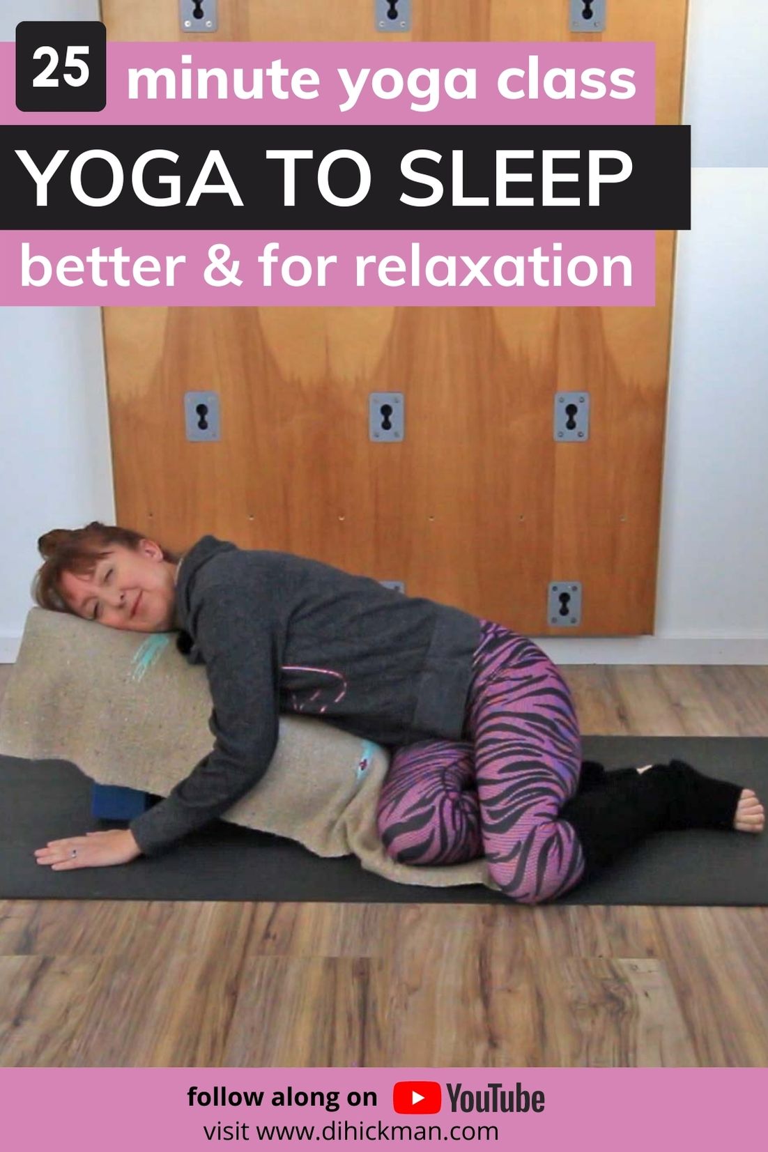 25 minute yoga class, Yoga to sleep better & for relaxation