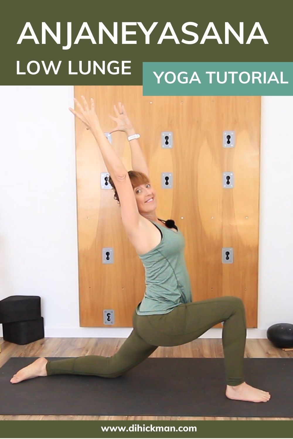 Anjaneyasana low lunge yoga tutorial